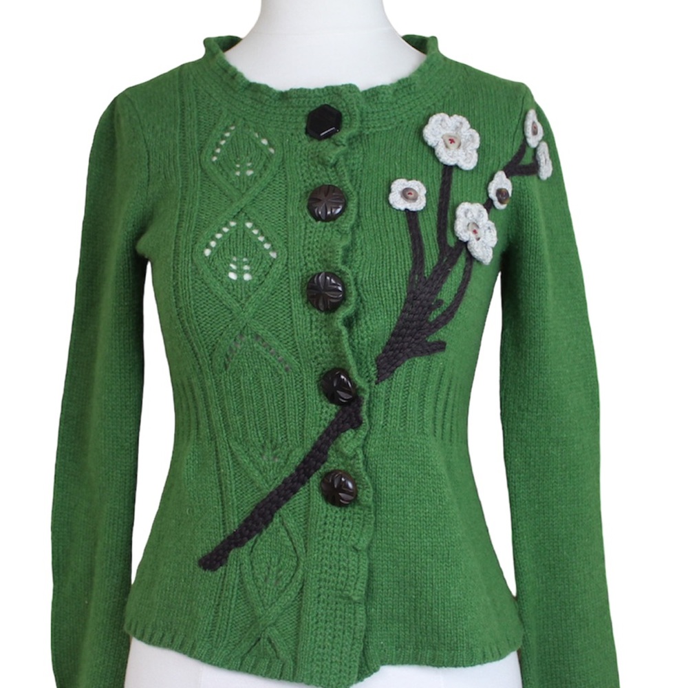Sleeping Snow Anthropologie cardigan